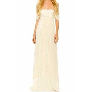 Rachel Zoe Cream Long Sleeve Dress
